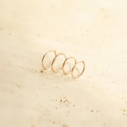 Earring Stack Sets | Creolen | Hey Happiness Set Sterlingsilber Creolen Dünn