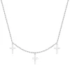 Filigrane Ketten | Hey Happiness Silber Kette mit Kleinen Kreuzen Silver