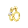 Ear Cuffs | Ohrstecker | Hey Happiness Solitär Ear Cuff Sterlingsilber in Gold