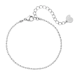 Ketten Armbänder | Hey Happiness Stab und Kugel Armband in Silber Silver