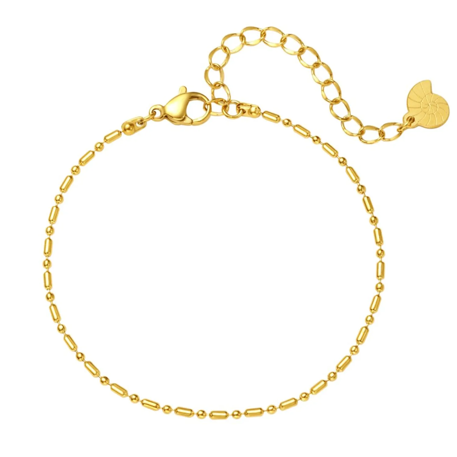 Ketten Armbänder | Hey Happiness Stab und Kugel Armband in Gold