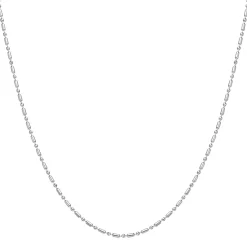 Filigrane Ketten | Hey Happiness Stab und Kugel Kette in Silber Silver