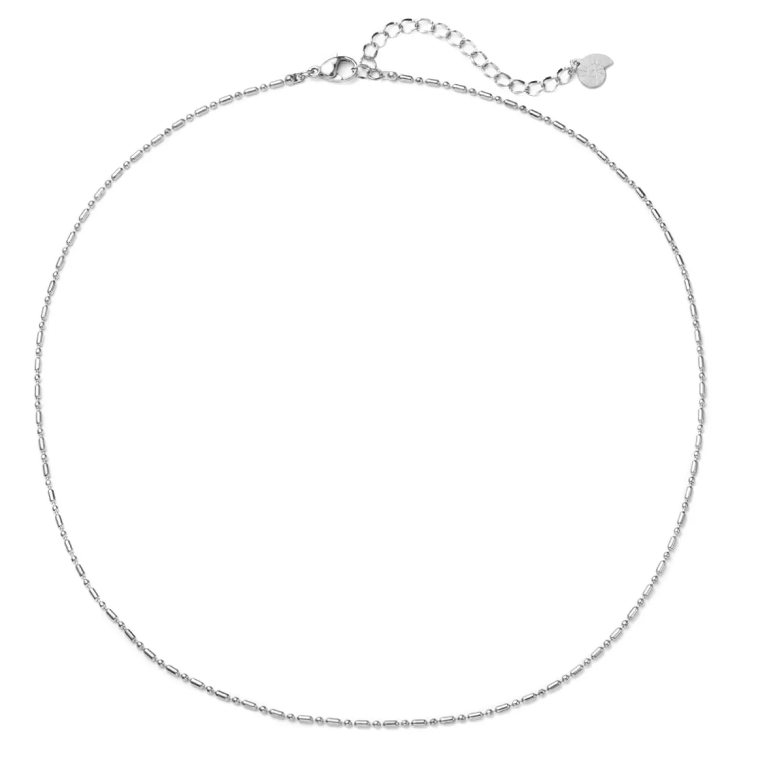 Filigrane Ketten | Hey Happiness Stab und Kugel Kette in Silber Silver