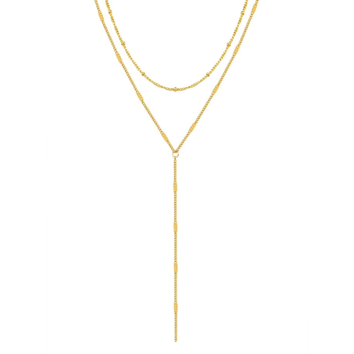 Lariat Necklaces | Filigrane Ketten | Hey Happiness Starburst Y Kette Doppelreihig