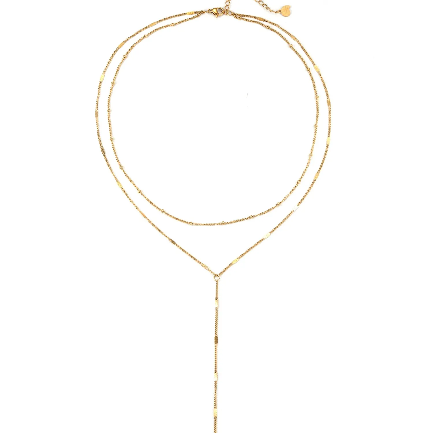 Lariat Necklaces | Filigrane Ketten | Hey Happiness Starburst Y Kette Doppelreihig