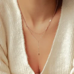 Lariat Necklaces | Filigrane Ketten | Hey Happiness Starburst Y Kette Doppelreihig