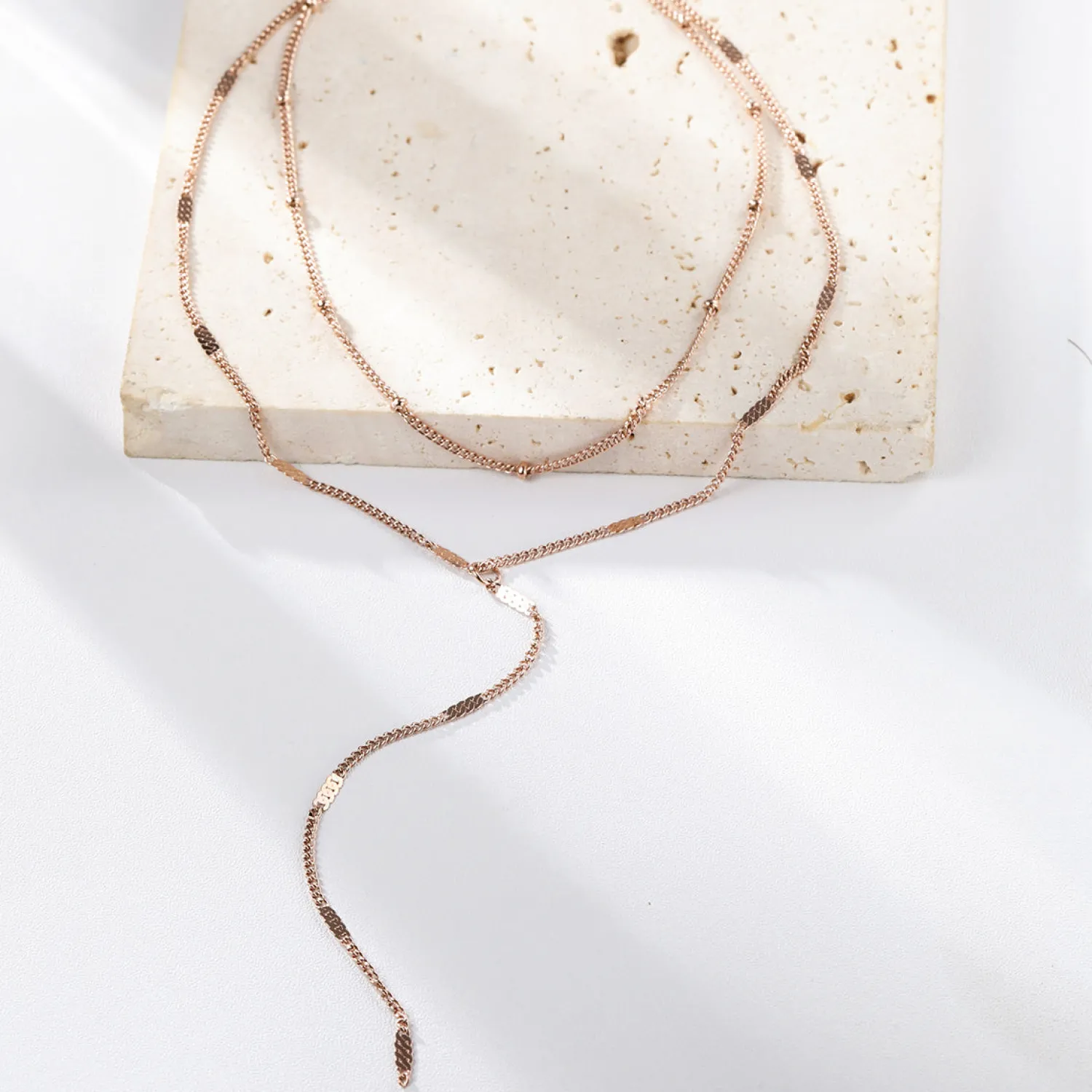 Lariat Necklaces | Filigrane Ketten | Hey Happiness Starburst Y Kette Doppelreihig