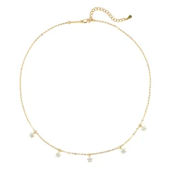 Filigrane Ketten | Hey Happiness Sterlingsilber Kette mit Blumenanhänger