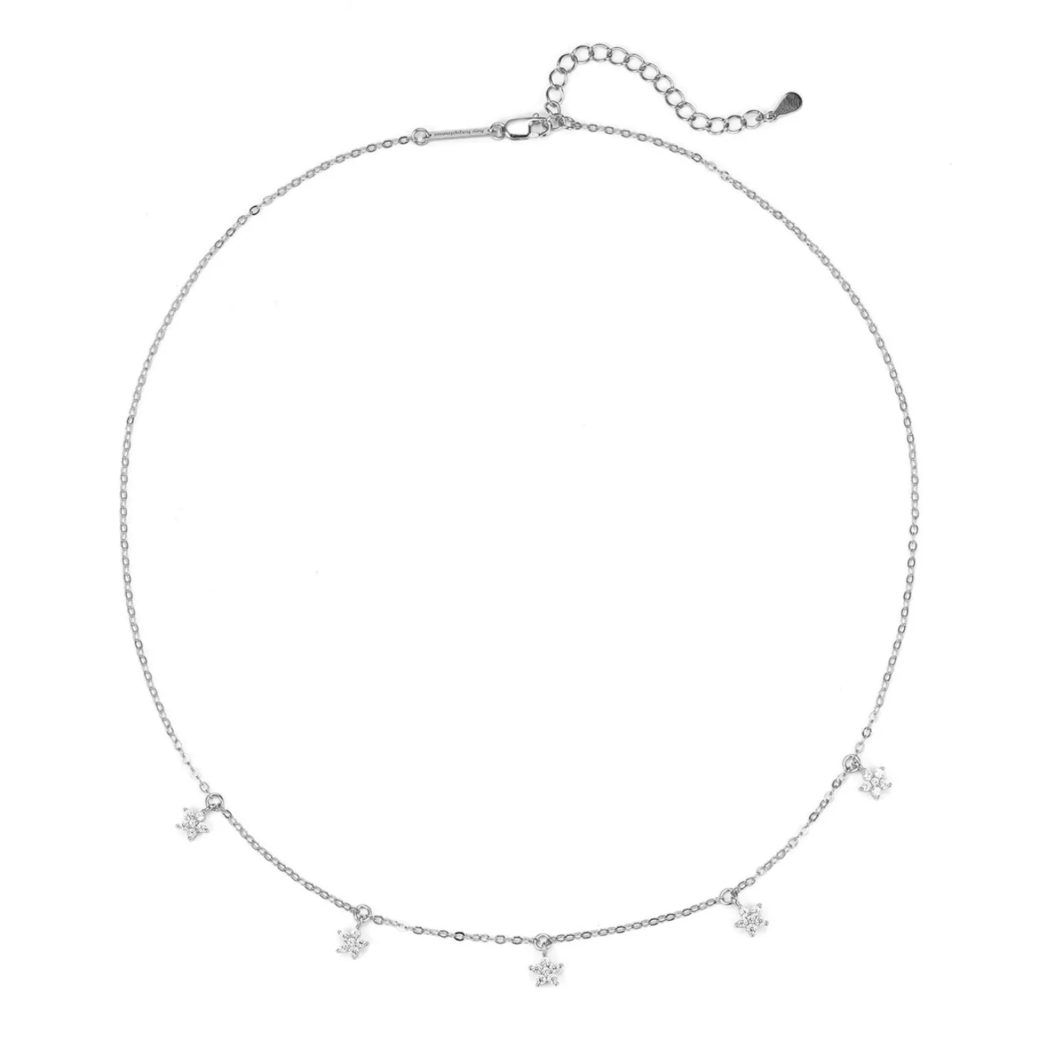 Filigrane Ketten | Hey Happiness Sterlingsilber Kette mit Blumenanhänger