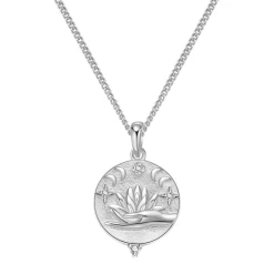 Filigrane Ketten | Hey Happiness Sterlingsilber Kette mit Anhänger Faith