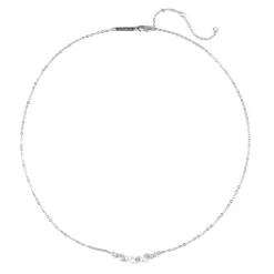 Perlenketten | Filigrane Ketten | Hey Happiness Sterlingsilber Kette mit Perlen und Zirkonia