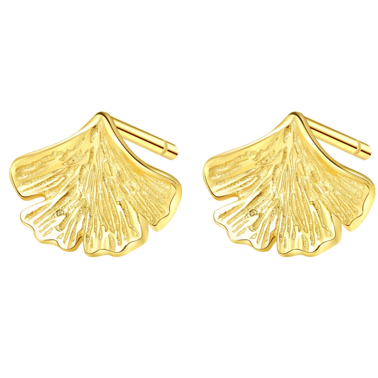 Ohrstecker | Hey Happiness Sterlingsilber Ohrstecker Ginkgo Blatt