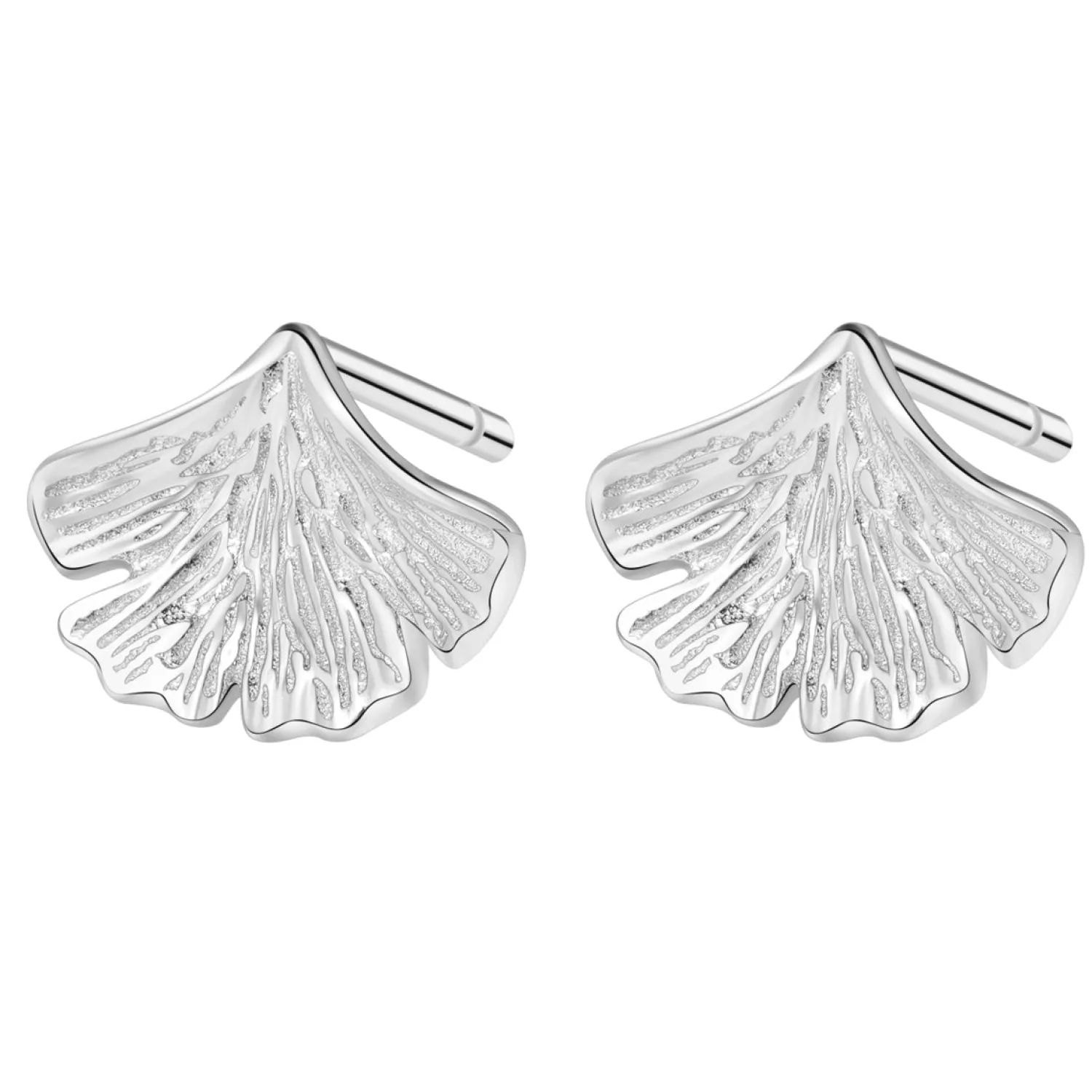 Ohrstecker | Hey Happiness Sterlingsilber Ohrstecker Ginkgo Blatt
