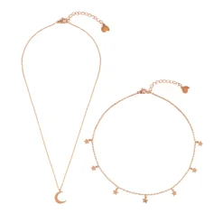 Necklace Sets | Choker Ketten | Hey Happiness Stern Choker Mond Kette Schmuckset in Rosegold Rose Gold