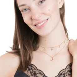 Necklace Sets | Choker Ketten | Hey Happiness Stern Choker Mond Kette Schmuckset in farbe Gold