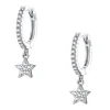 Huggie Ohrringe | Hey Happiness Stern Creolen Huggies Sterlingsilber Silver