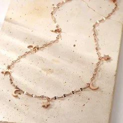 Choker Ketten | Hey Happiness Stern und Mond Choker Wasserfest