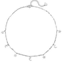 Choker Ketten | Hey Happiness Stern und Mond Choker Wasserfest