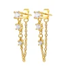 Ohrstecker | Hey Happiness Sternenstaub Ohrstecker im Kettendesign aus Sterlingsilber in Gold