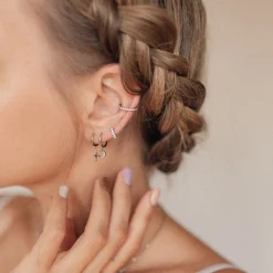 Ear Cuffs | Ohrstecker | Hey Happiness Strass Ear Cuff Ohrring Sterlingsilber Silver