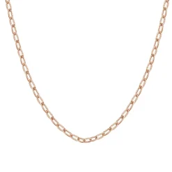 Filigrane Ketten | Hey Happiness Strukturierte Gliederkette in Rosegold Rose Gold