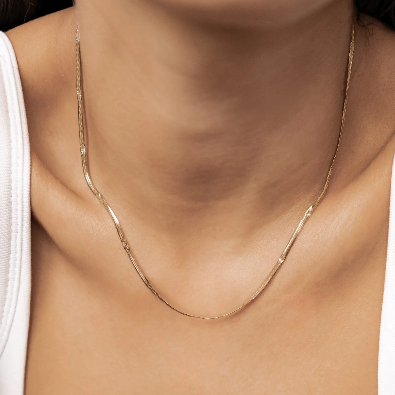 Statement Ketten | Hey Happiness Strukturierte Schlangenkette Halskette wasserdicht