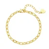 Ketten Armbänder | Hey Happiness Strukturiertes Armband in Gliederkette-Design in Gold