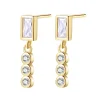Ohrstecker | Hey Happiness Triad Zirkonia Baguette Ohrstecker Sterlingsilber