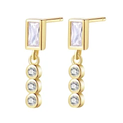 Ohrstecker | Hey Happiness Triad Zirkonia Baguette Ohrstecker Sterlingsilber