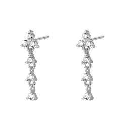 Ohrstecker | Hey Happiness Trinity Tropfen-Ohrstecker aus Sterlingsilber