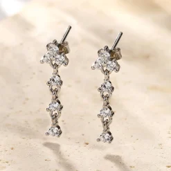 Ohrstecker | Hey Happiness Trinity Tropfen-Ohrstecker aus Sterlingsilber