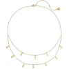 Filigrane Ketten | Hey Happiness Tropfen Charm Layered Halskette Wasserfest