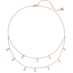 Filigrane Ketten | Hey Happiness Tropfen Charm Layered Halskette Wasserfest
