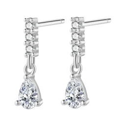 Ohrstecker | Hey Happiness Tropfen Zirkonia Stab Ohrringe Sterlingsilber