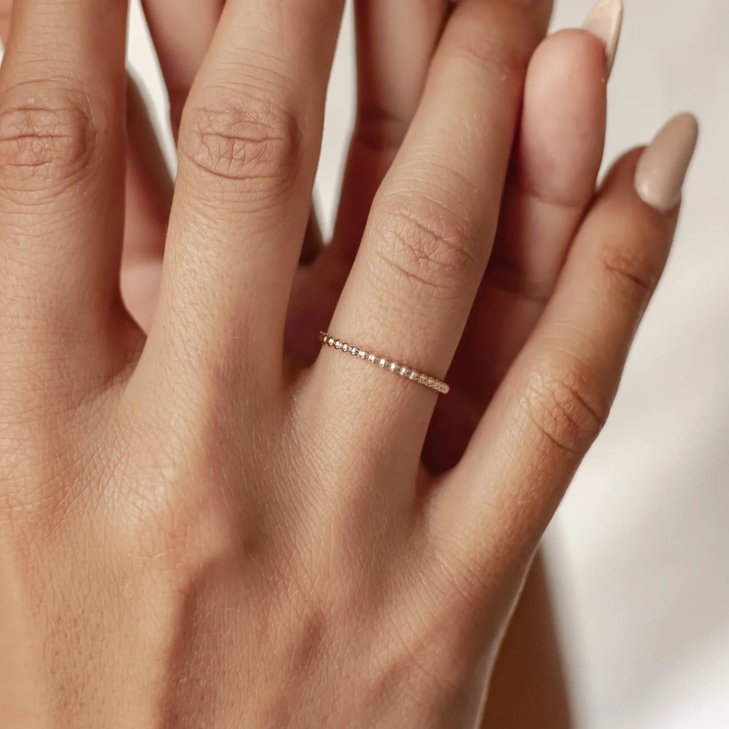 Trauringe Und Eheringe | Hey Happiness Vereinigung Kugel Ring 14K Gold