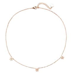 Necklace Sets | Filigrane Ketten | Hey Happiness Vergissmeinnicht Charm Kette in Roségold Rose Gold