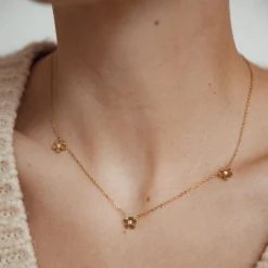 Necklace Sets | Filigrane Ketten | Hey Happiness Vergissmeinnicht Charm Kette in Gold