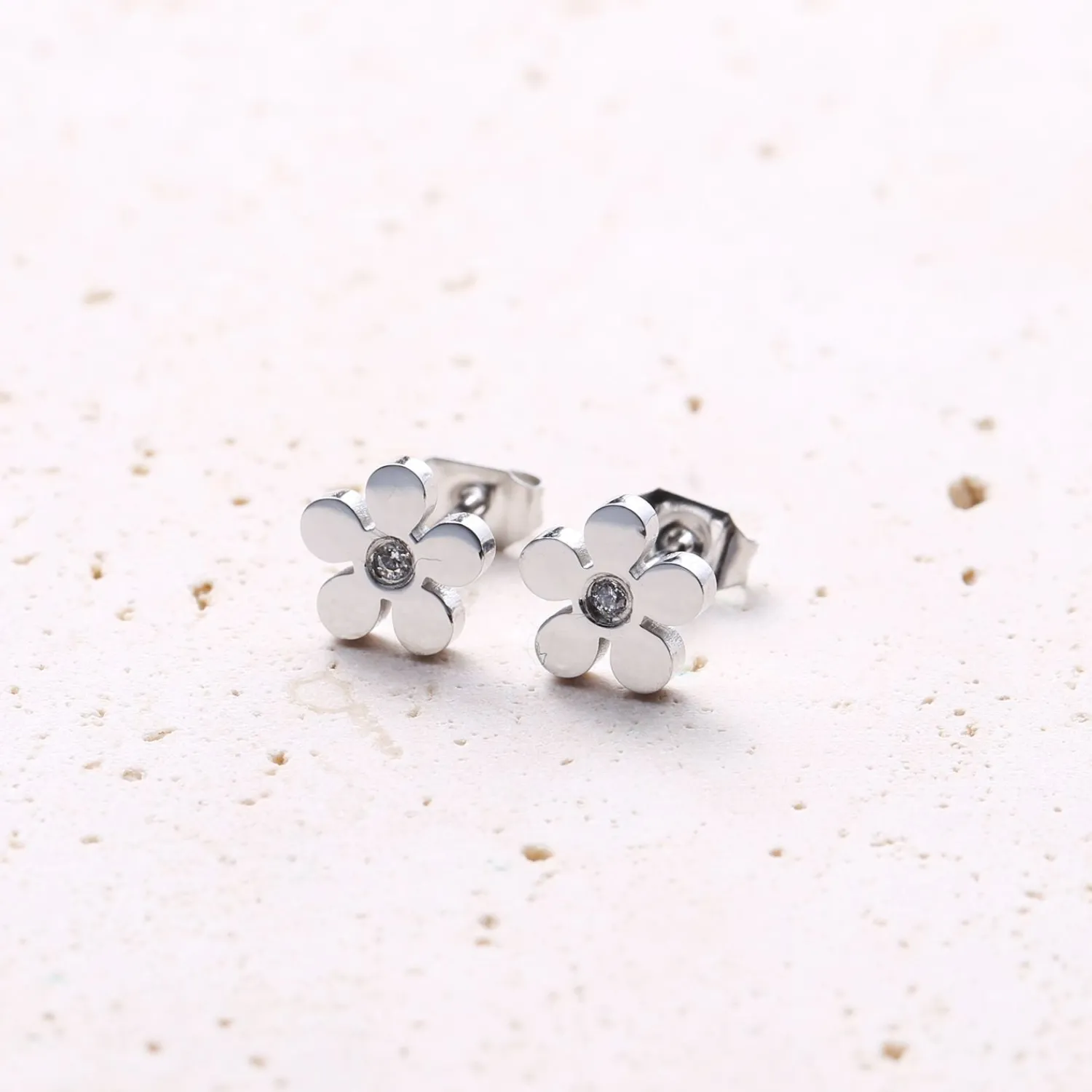 Ohrstecker | Hey Happiness Vergissmeinnicht Ohrstecker in Silber Silver