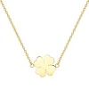 Filigrane Ketten | Hey Happiness Vierblättrige Kleeblatt Kette Gold