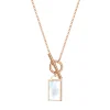 Perlenketten | Filigrane Ketten | Hey Happiness Viereck Anhänger Kette mit Knebelverschluss in Rosegold Rose Gold