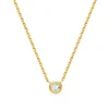 Filigrane Ketten | Hey Happiness Vollendung Diamant Halskette 14K Gold