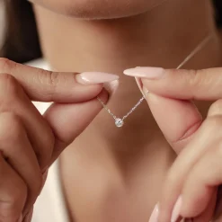 Filigrane Ketten | Hey Happiness Vollendung Diamant Halskette 14K Gold