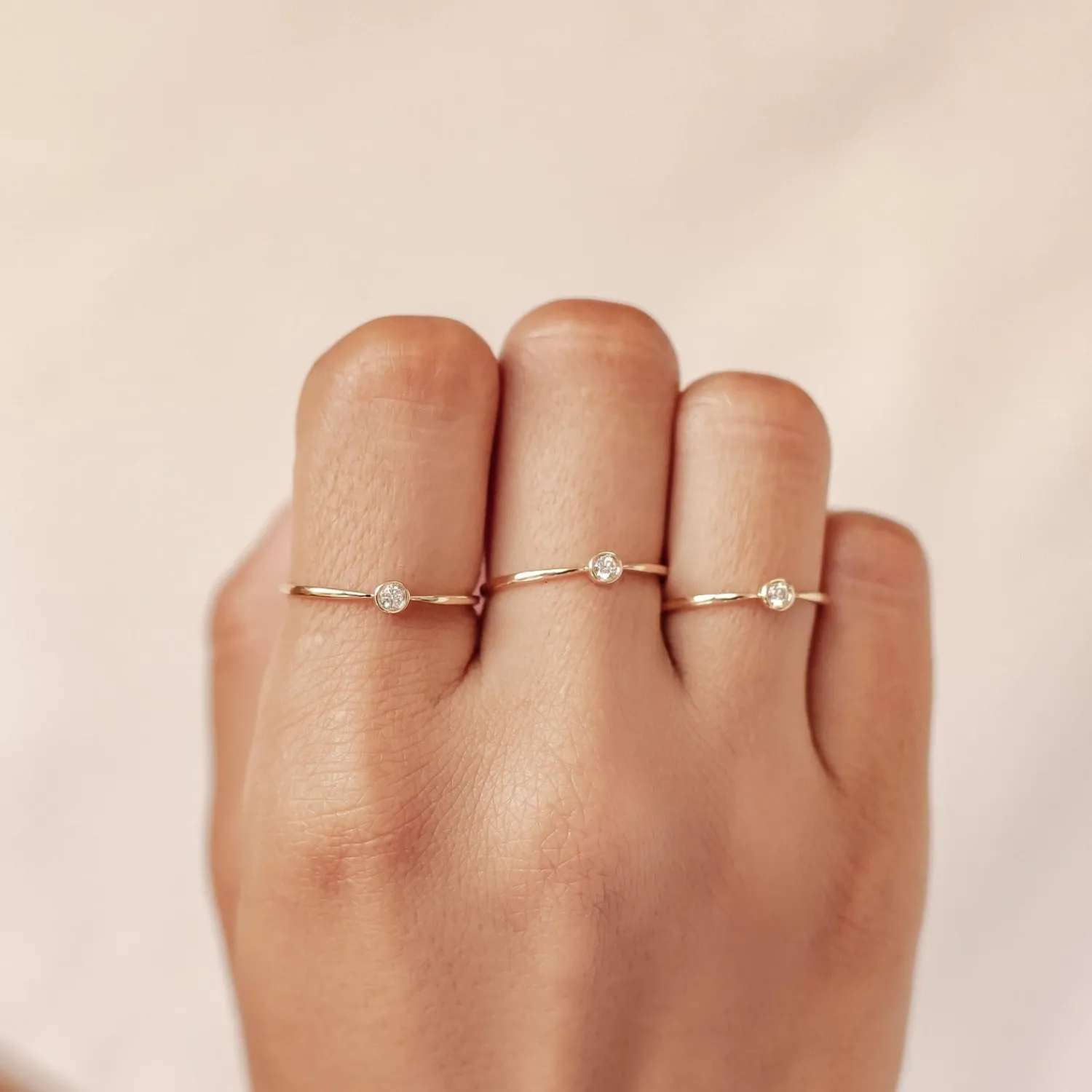 Trauringe Und Eheringe | Hey Happiness Vollendung Diamant Ring 14K Gold