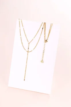 Lariat Necklaces | Filigrane Ketten | Hey Happiness Y Kette Mehrreihig farbe Gold