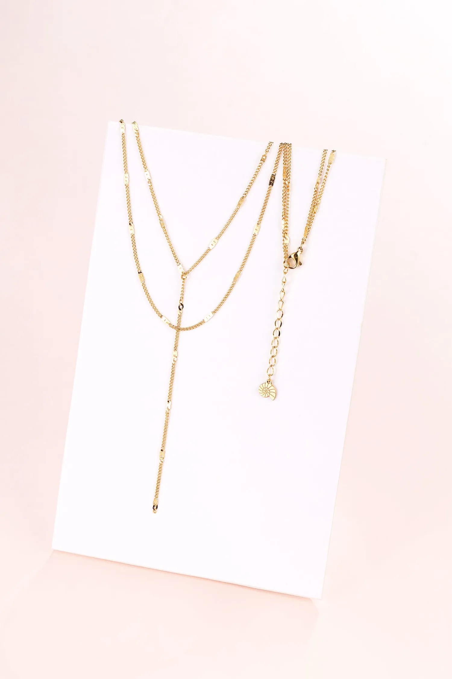 Lariat Necklaces | Filigrane Ketten | Hey Happiness Y Kette Mehrreihig farbe Gold