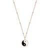 Filigrane Ketten | Hey Happiness Yin Yang Anhänger Kette im Kugelkette-Design in Rosegold Rose Gold
