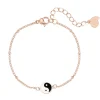 Charm Armbänder | Hey Happiness Yin Yang Armband im Kugelkette-Design in Rosegold Rose Gold