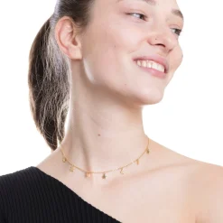 Filigrane Ketten | Hey Happiness Zarte Kette Sterne in farbe Gold