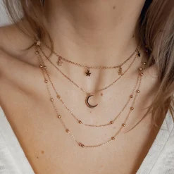 Choker Ketten | Filigrane Ketten | Hey Happiness Zarte Kette Sterne in Rosegold Rose Gold