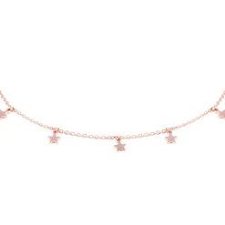 Choker Ketten | Filigrane Ketten | Hey Happiness Zarte Kette Sterne in Rosegold Rose Gold